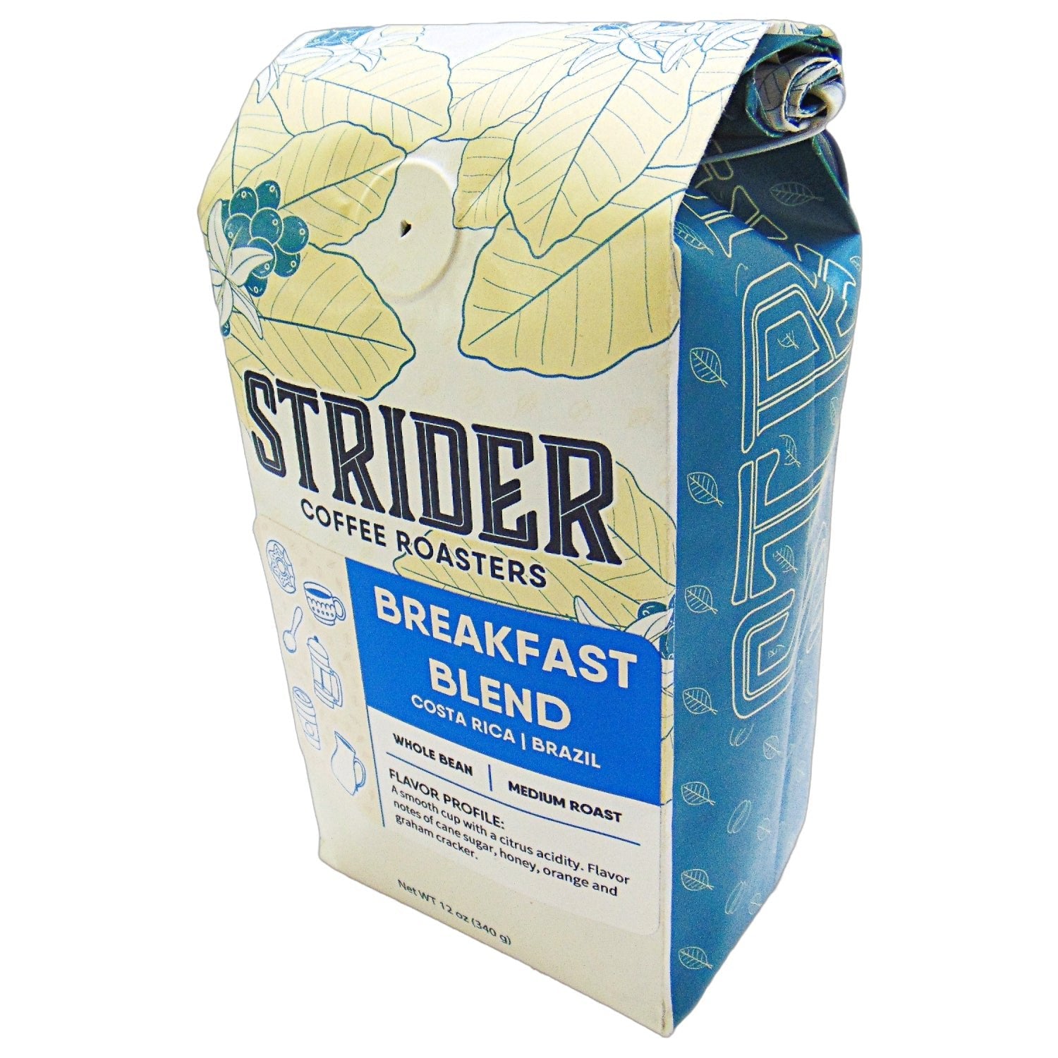 Costa Rica Breakfast Blend Whole Bean Coffee, 12 oz by Strider Roasters — published by Strider Coffee Roasters