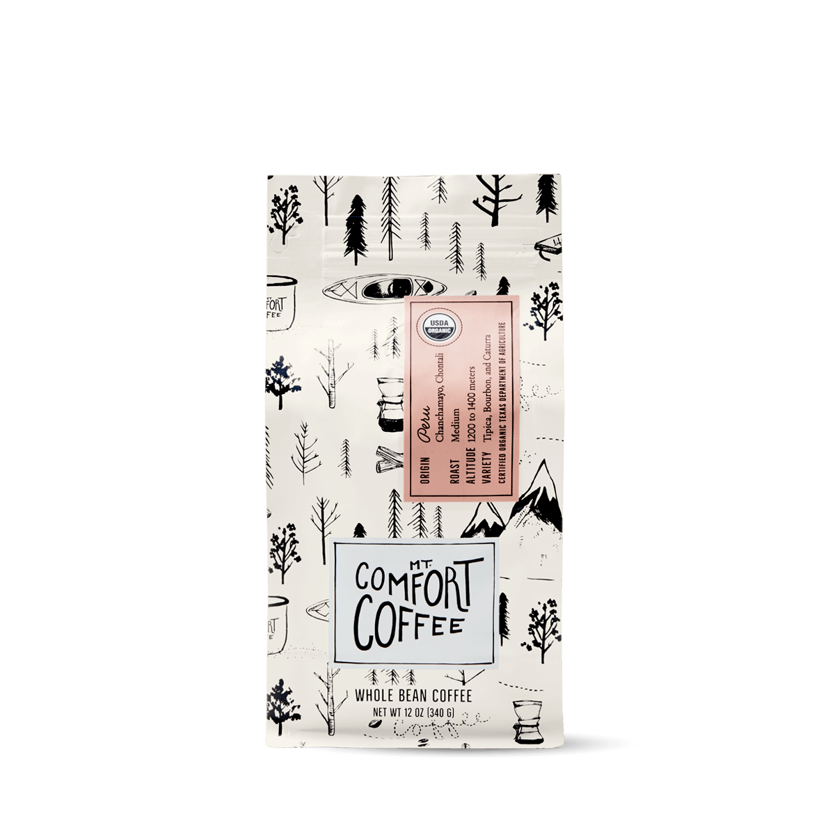 Organic Peru, Medium Roast, 12oz. — published by Mt. Comfort Coffee