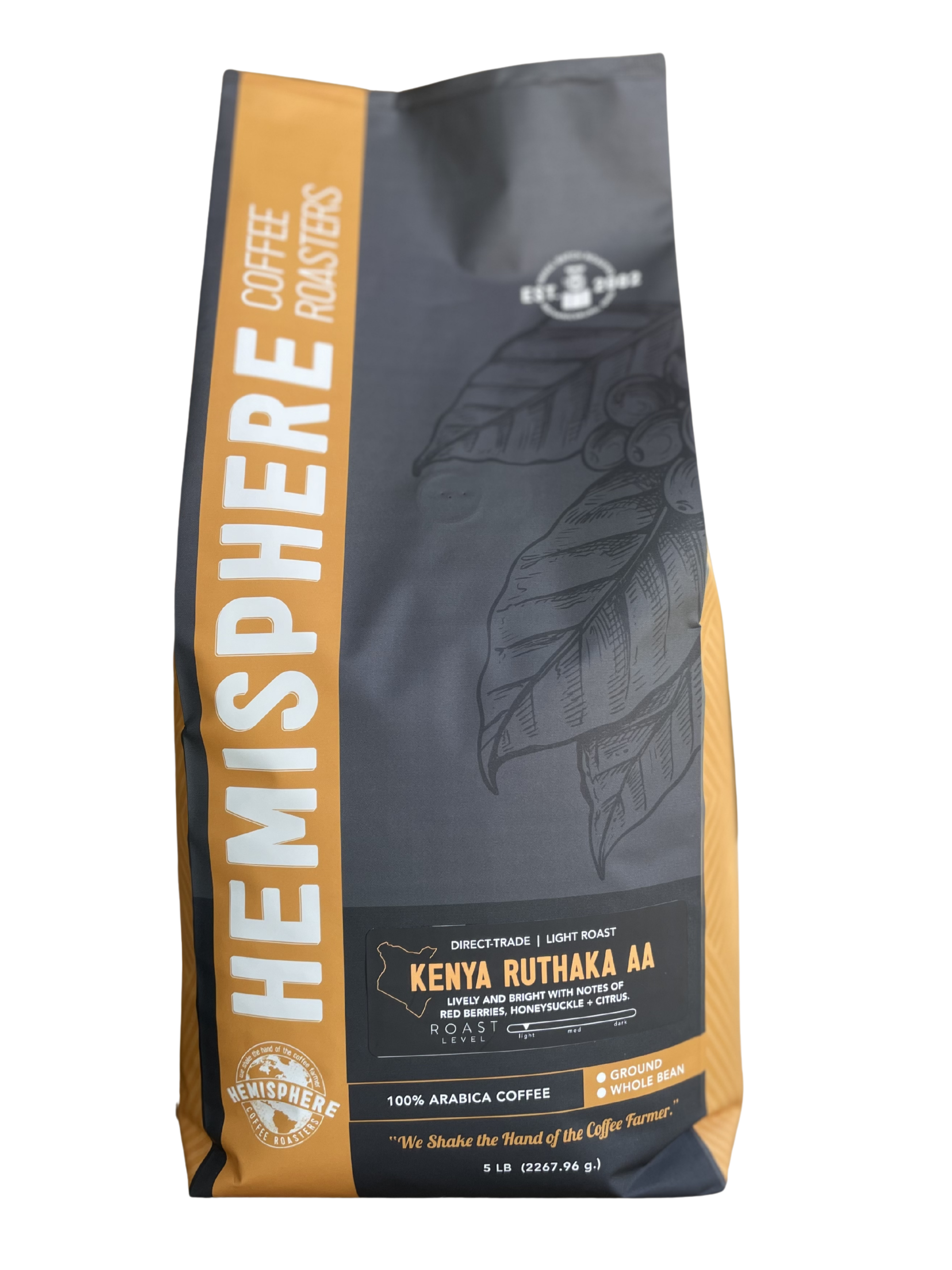 Kenya Ruthaka AA | Light Roast 5lb. Bulk — published by Hemisphere Coffee Roasters