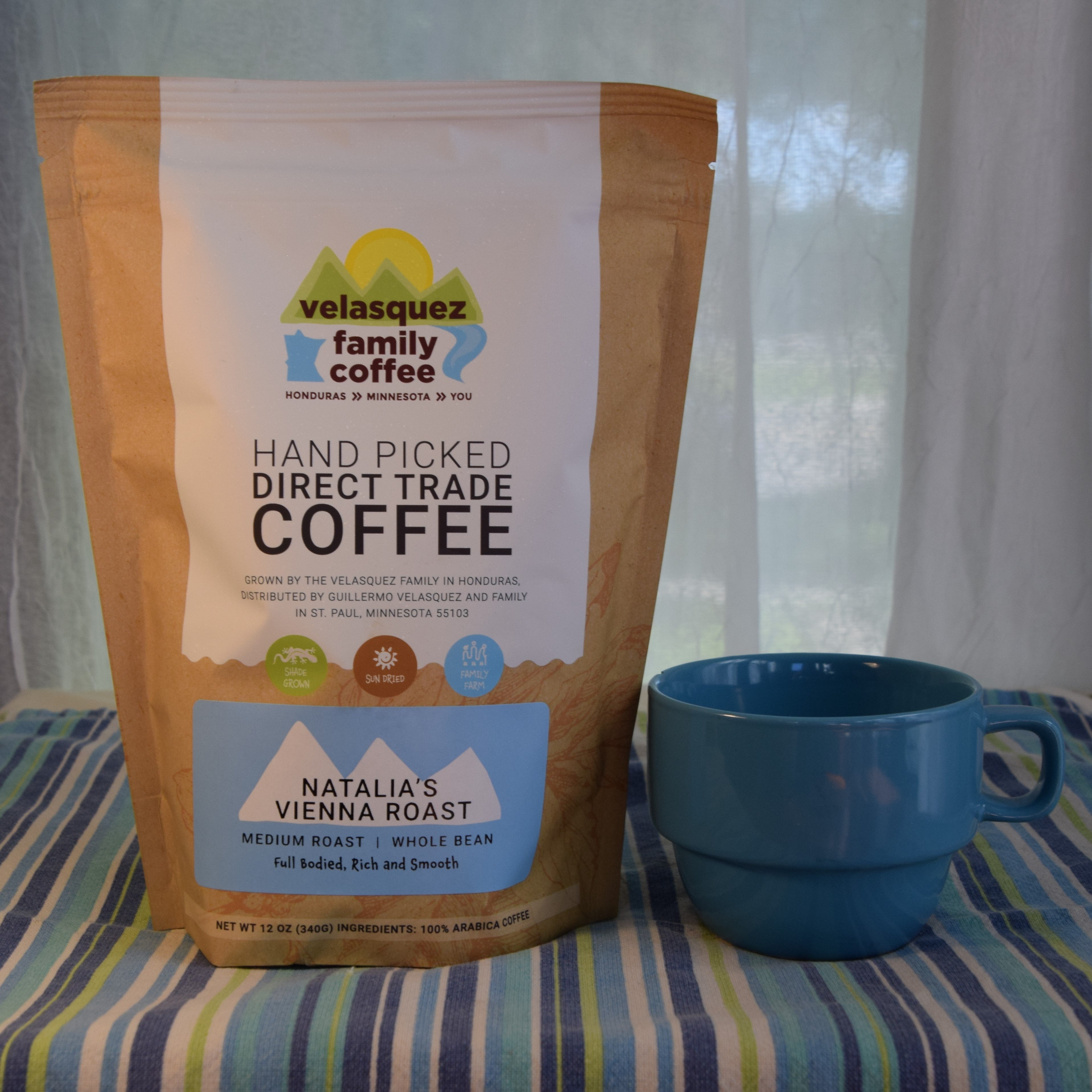 Natalia's Vienna Roast coffee (medium) | Full Bodied, Rich and Smooth — published by Velasquez Family Coffee
