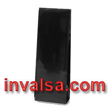 10 Foil Gusseted Bags with Valve (Glossy Black) 6 - 10 oz. — published by Invalsa Coffee Store