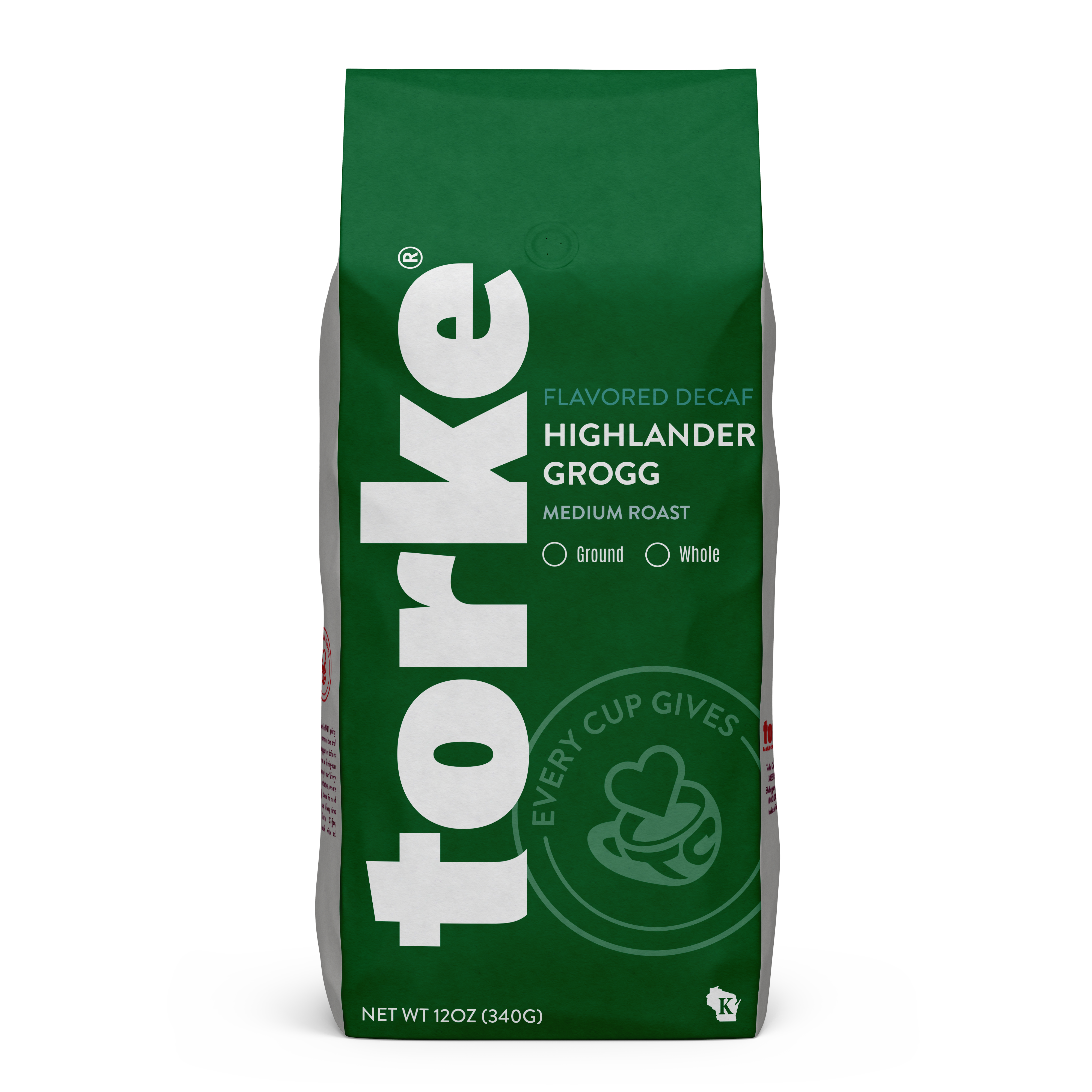 Highlander Grogg Decaf — published by Torke Family Coffee Roasters Since 1941 - Sheboygan