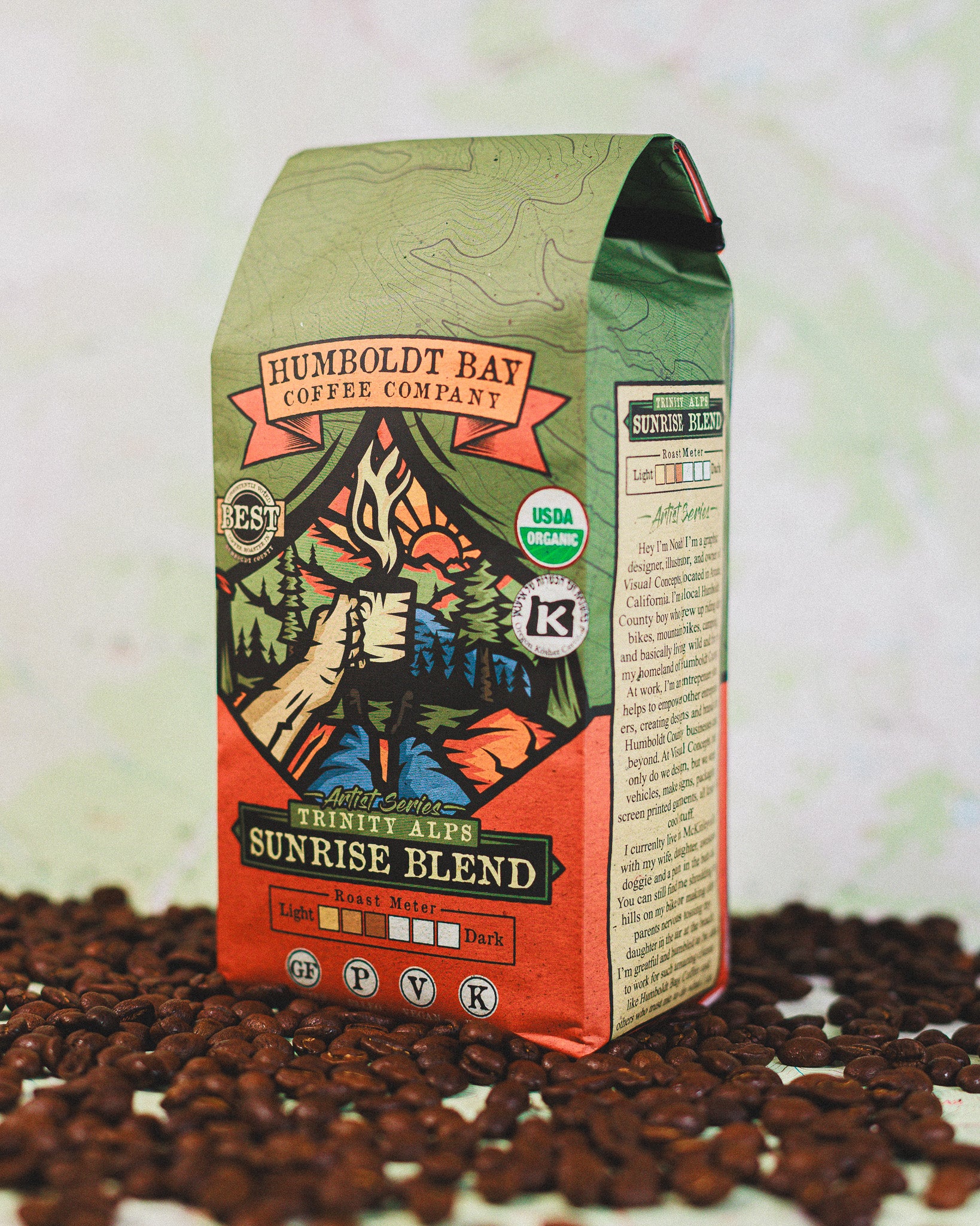 Organic Trinity Alps Sunrise Blend — published by Humboldt Bay Coffee