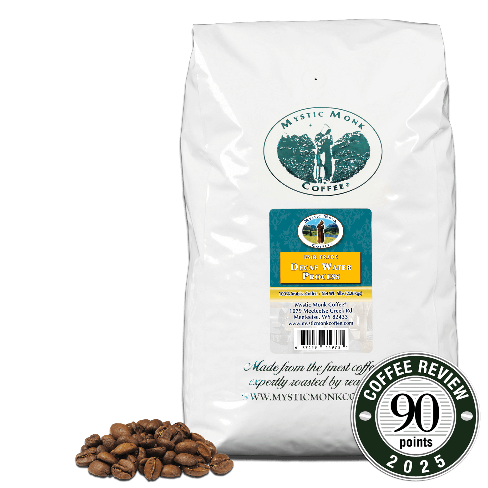 Water Process Decaf 5lb — published by Mystic Monk Coffee