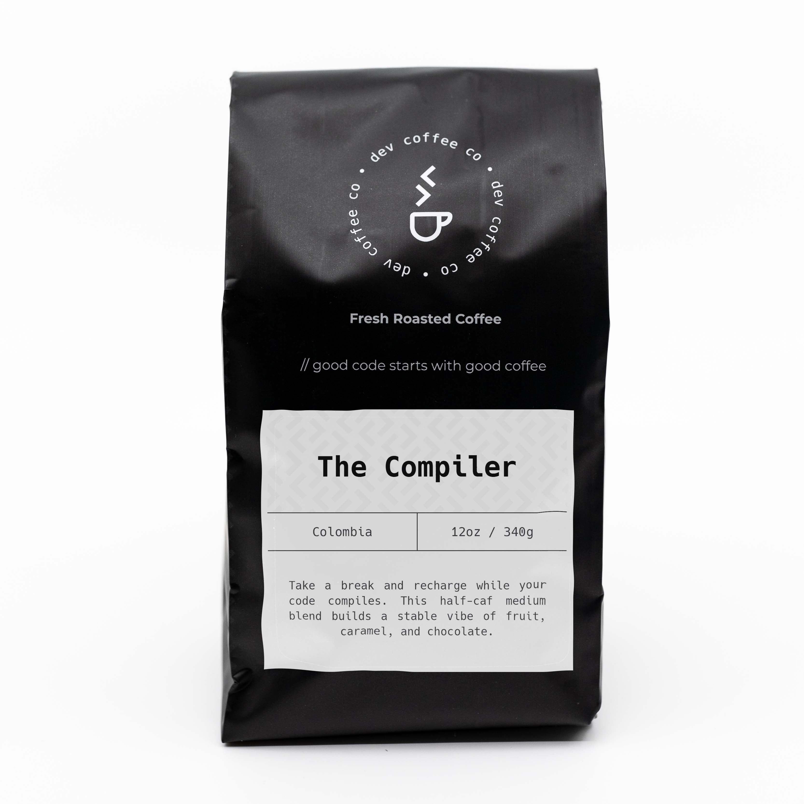 The Compiler (Half-Caf) — published by Dev Coffee Co