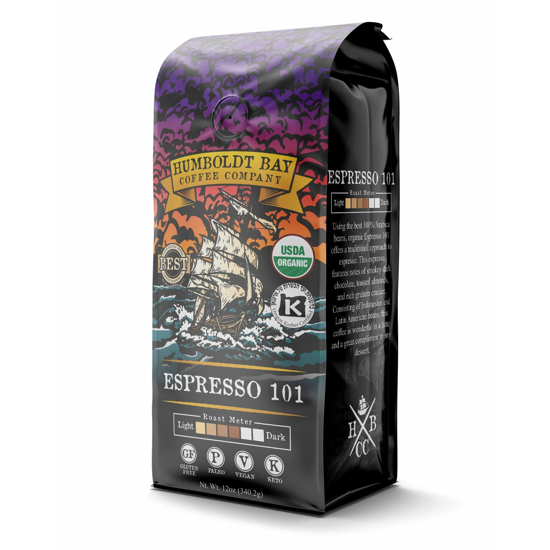 Organic Espresso 101 Coffee Blend — published by Humboldt Bay Coffee
