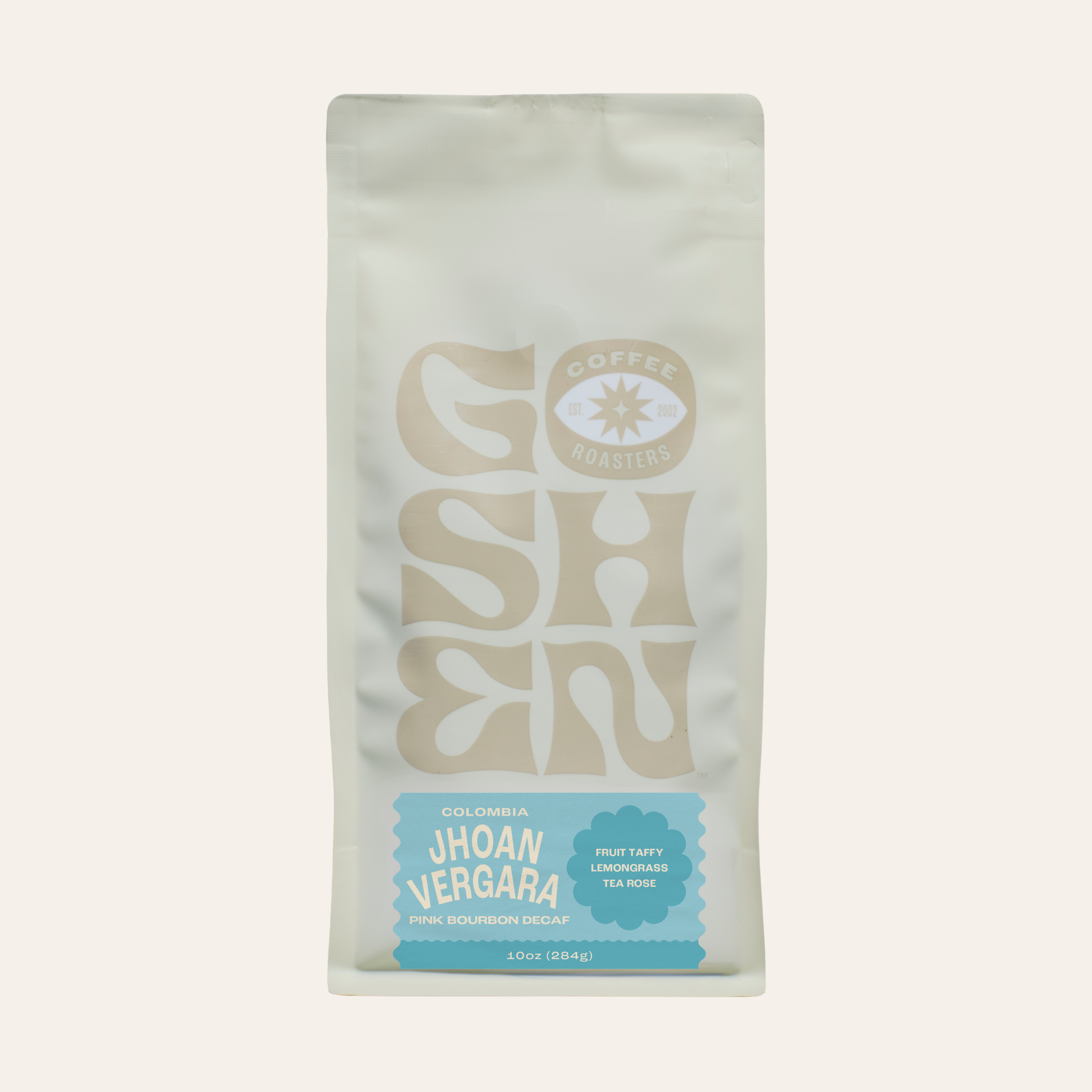 Colombia Jhoan Vergara Pink Bourbon Decaf — published by Goshen Coffee