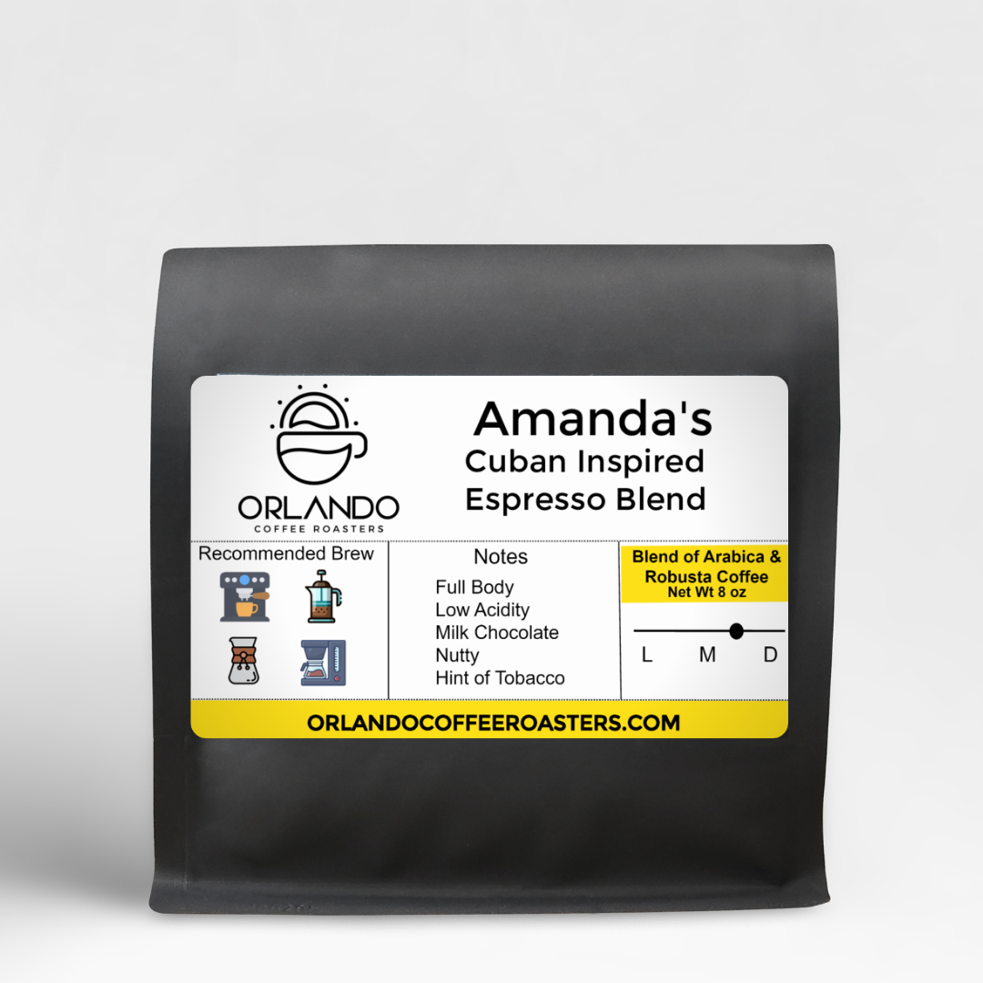 Amanda's Cuban Inspired Espresso Blend — published by Orlando Coffee Roasters