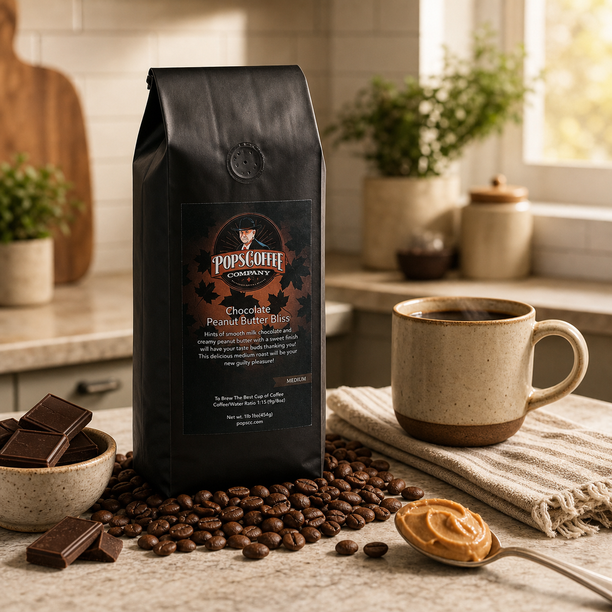 Chocolate Peanut Butter Bliss — published by Pops Coffee Company