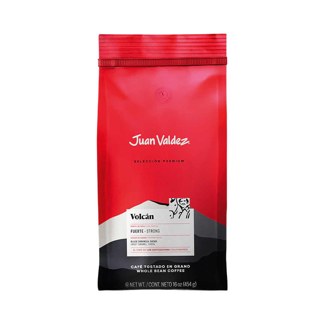Volcan Dark Roast Whole Bean 16oz — published by Juan Valdez
