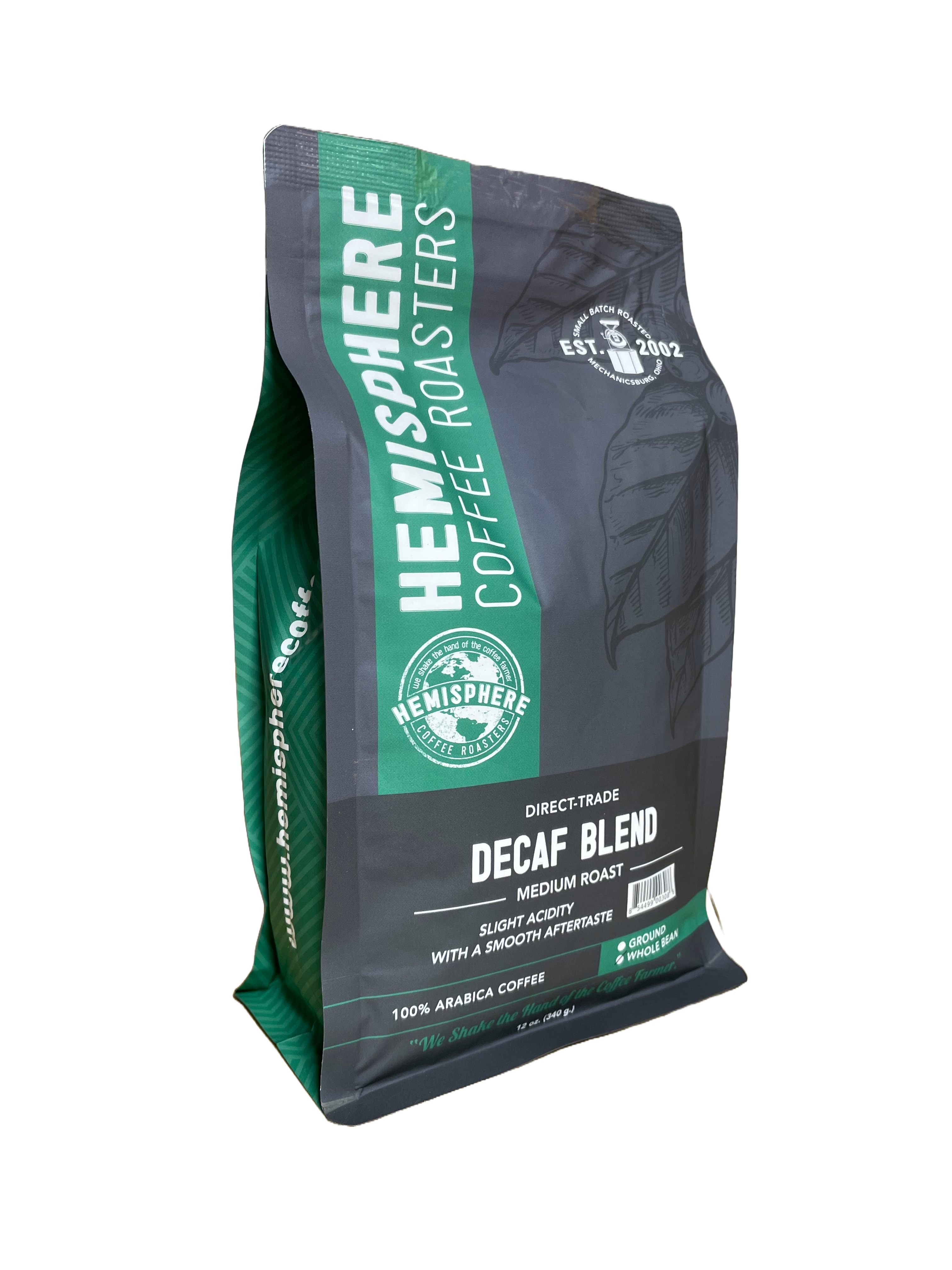 Decaf Blend | Medium Roast — published by Hemisphere Coffee Roasters