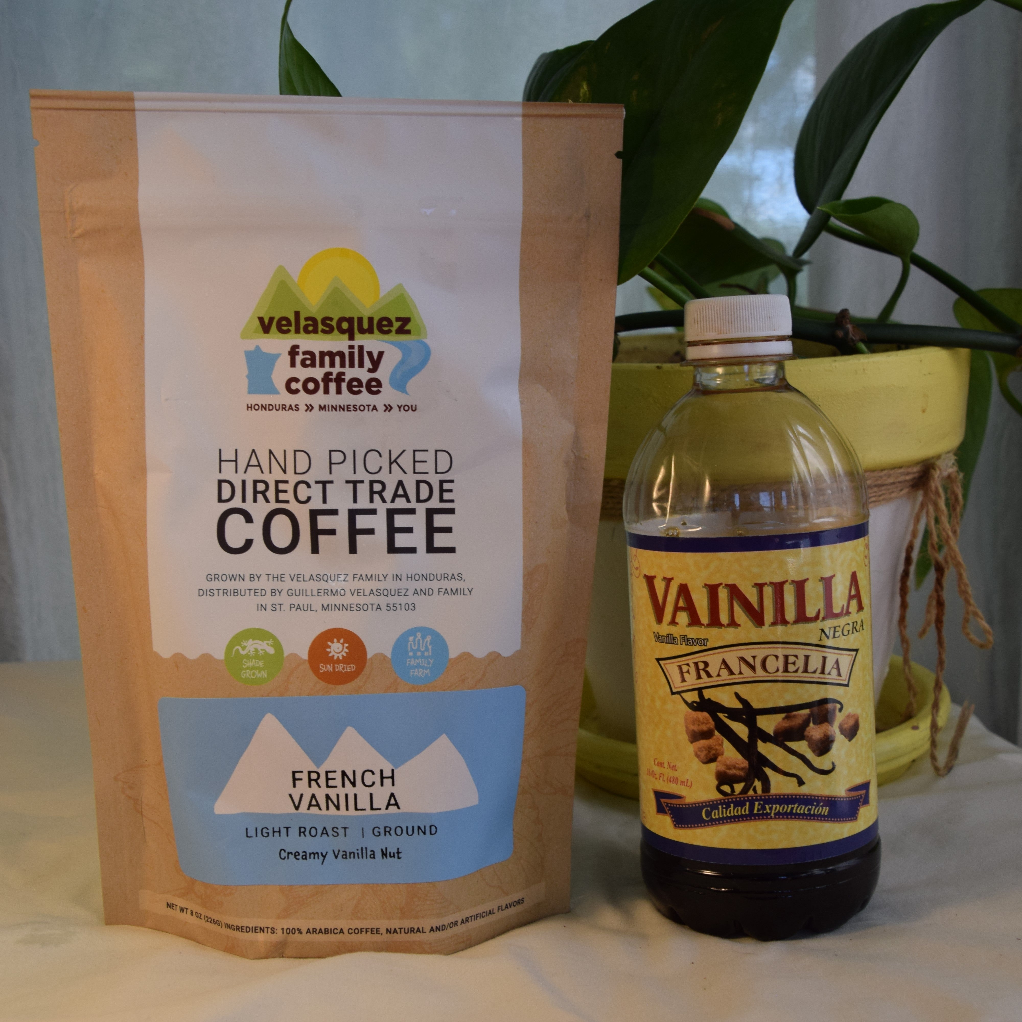 French Vanilla Coffee - 8 oz bag | Creamy Vanilla Nut — published by Velasquez Family Coffee