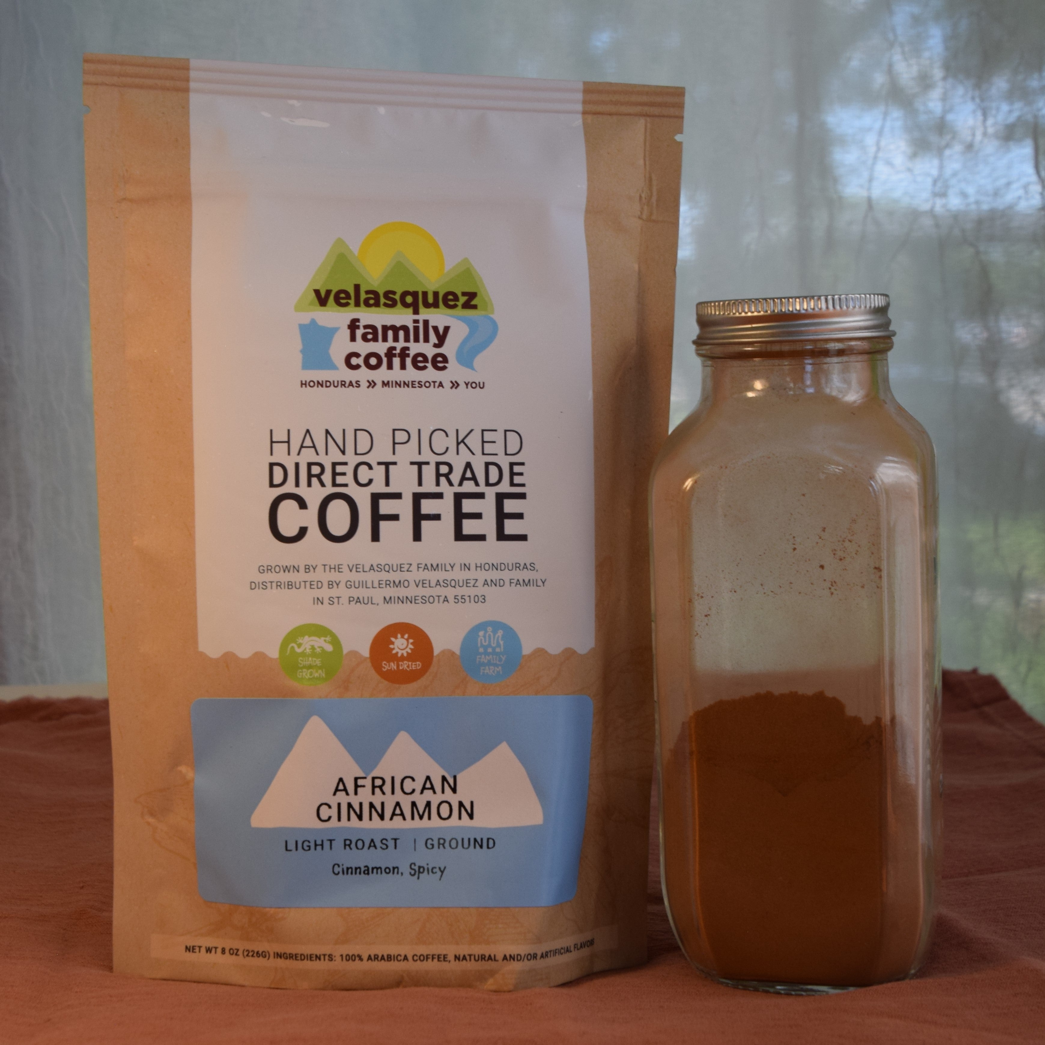 African Cinnamon Coffee - 8 oz bag | Cinnamon, Spicy — published by Velasquez Family Coffee