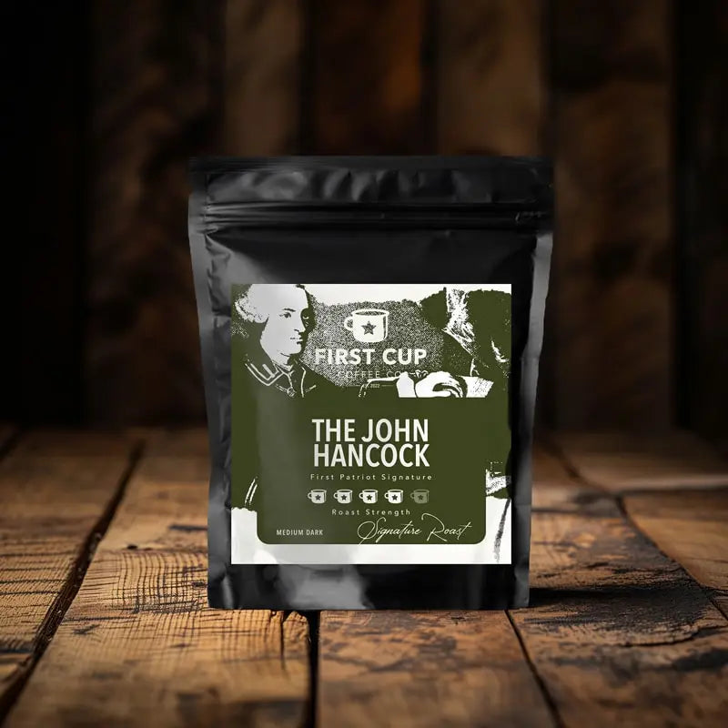 The John Hancock Signature Roast - 5 Lb Bag — published by First Cup Coffee Co
